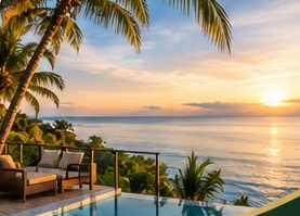Villa con piscina al atardecer en Costa Rica — concierge y experiencias